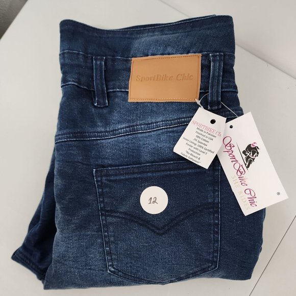 sportbike chic Jeans New Sportbike Chic Size 2 Kevler Protective